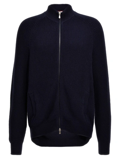 Brunello Cucinelli Knit Cardigan In Blue