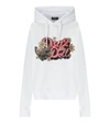 Dsquared2 Hilde Doll Cool Fit White Hoodie In White