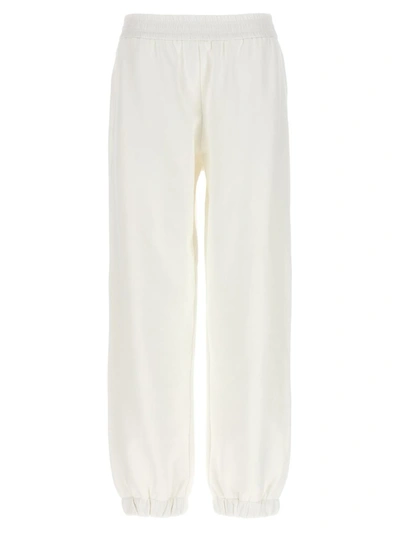 Fabiana Filippi Satin Elastic Joggers In White