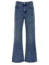 Isabel Marant Lemony Blue Denim Wide-leg Jeans In Blue