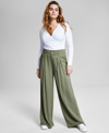 AND NOW THIS WOMEN'S PLEAT-FRONT WIDE-LEG SOFT PANTS