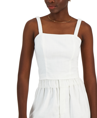 And Now This Women's Linen-blend Tank, Created For Macy's In White