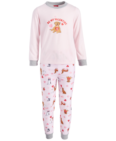 Family Pajamas Toddler, Little & Big Kids Be My Valentine Pajamas Set, Created For Macy's In Vday Dogs