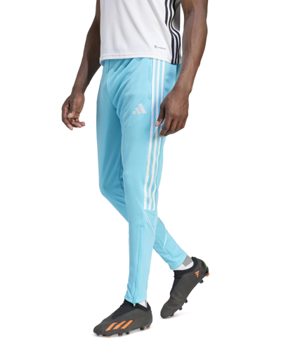 Adidas Originals Men's Tiro 23 League Pants In Lucid Cyan,wht