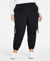 BAR III PLUS SIZE EVERYTHING CARGO PANTS, CREATED FOR MACY'S