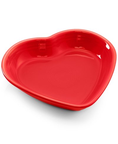 Fiesta Medium Heart-shaped Bowl 19 oz In Scarlet