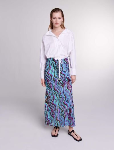 Maje Size Woman-new Resort Collection-l In White