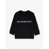 GIVENCHY LOGO-PRINT RELAXED-FIT COTTON-BLEND SWEATSHIRT 4-12 YEARS