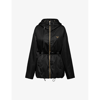 Prada Womens Black Re-nylon Belted Recycled-nylon Jacket In Black