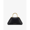 Bvlgari Womens Black Serpentine Mini Leather Top-handle Bag In Black