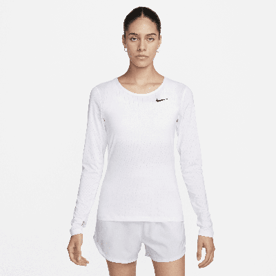 Nike Women's  Pro Long-sleeve Top In White