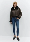 Mango Skinny Push-up Jeans Dark Blue In Dark Blue