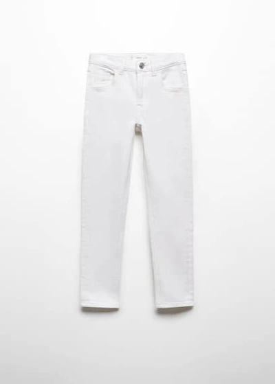 Mango Kids' Cotton Skinny Jeans White