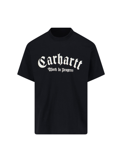 Carhartt 's/s Onyx' Print T-shirt In Black  