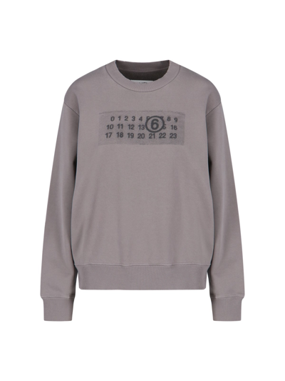 MM6 MAISON MARGIELA LOGO PRINT SWEATSHIRT