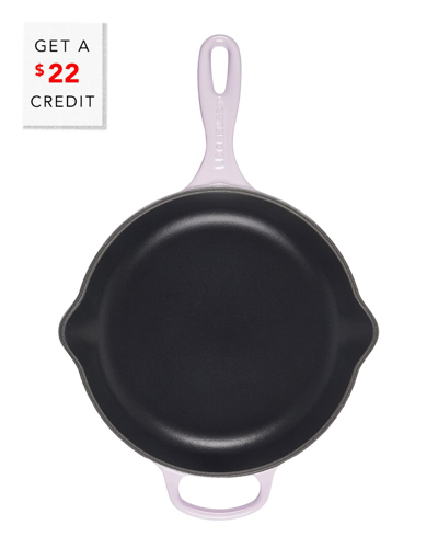 Le Creuset Shallot 10.25 Signature Iron Handle Skillet With $22 Credit In Black
