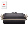 Le Creuset 4-quart Heritage Stoneware Covered Rectangular Casserole