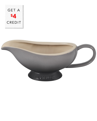 Le Creuset Heritage Gravy Boat With $4 Credit In Grey