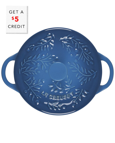 Le Creuset Marseille Round Cocotte With $5 Credit In Blue