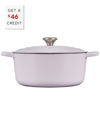 LE CREUSET LE CREUSET SHALLOT 7.25QT. SIGNATURE ROUND DUTCH OVEN WITH $46 CREDIT