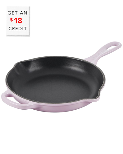 Le Creuset Shallot 9 Signature Iron Handle Skillet With $18 Credit In Purple