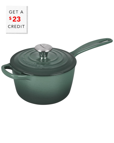 Le Creuset Signature Cast Iron Saucepan With $23 Credit In Green