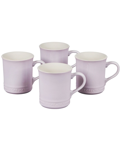 Le Creuset Shallot Set Of 4 Mugs In Purple