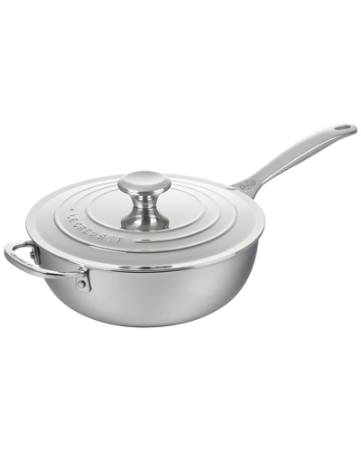 Le Creuset 3.5qt Stainless Steel Chef's Pan With $32 Credit In Metallic