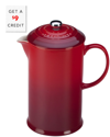 Le Creuset Cerise Stoneware Cafetiere