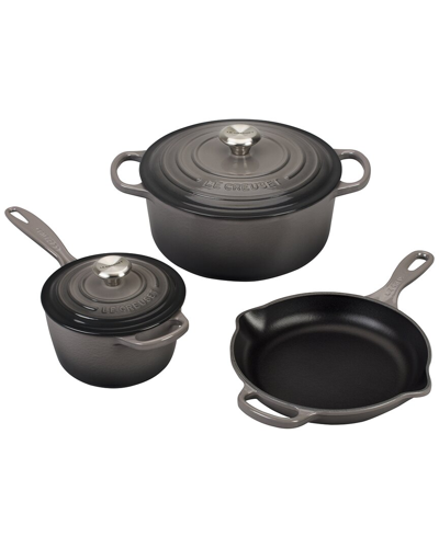 Le Creuset 5pc Signature Set In Oyster