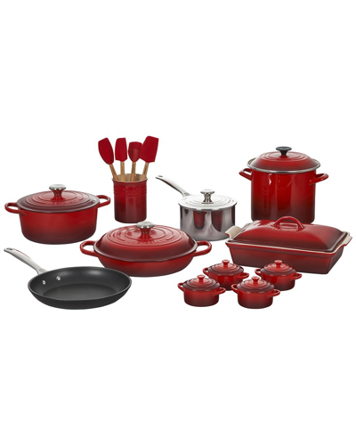 Le Creuset Cerise 20pc Mixed Set In Red