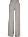BRUNELLO CUCINELLI LOOSE FLARED trousers WITH MONILI