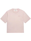 Ami Alexandre Mattiussi Embroidered Cotton T-shirt In Grey