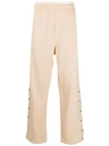 Lanvin Layered-effect Track Pants In Neutrals