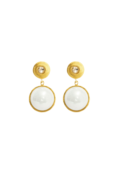 Lora Istanbul Pearl Gold Earring