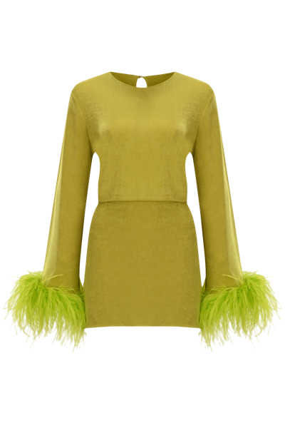 Lora Istanbul Ella Green Mini Dress