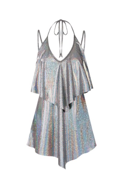 Lora Istanbul Alice Disco Silver Dress