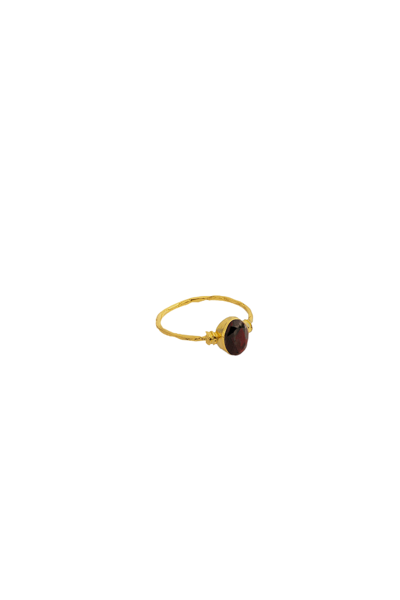 Lora Istanbul Garnet Gold Ring