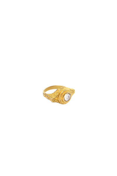 Lora Istanbul Sapphire Gold Ring