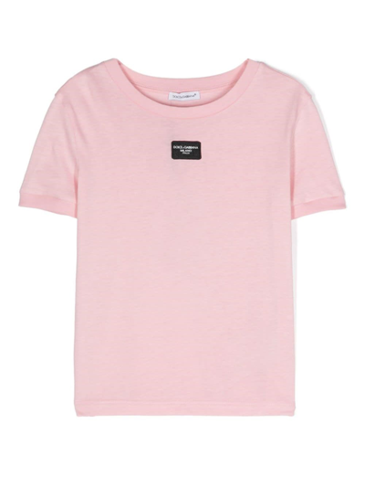 Dolce & Gabbana Kids' T-shirt In Pink