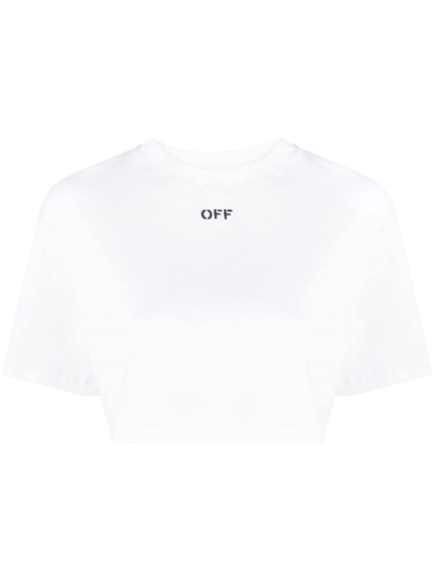 OFF-WHITE T-SHIRT OFF-STAMP CROP