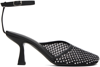 Christopher Esber Minette Veil 80mm Mesh Pumps In Black