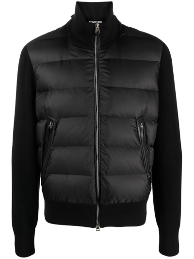 Tom Ford Black Merino Wool-blend Jacket