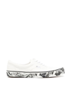 Undercover Printed Soles Canvas Sneakers In White