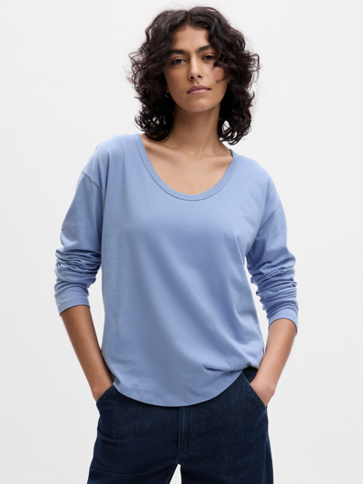 Gap Vintage Soft Organic Cotton T-shirt In Distant Blue