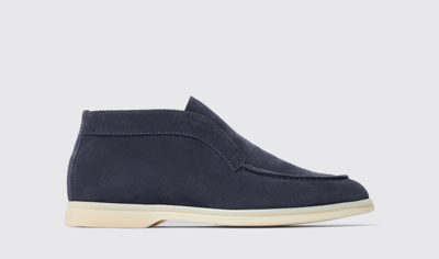 Santoni Scarosso Leonarda Blue Suede