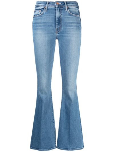 Mother Denim Bootcut Jeans In Blue
