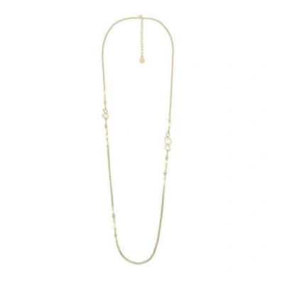 Goossens Cachemire Rock Crystal Necklace In Gold