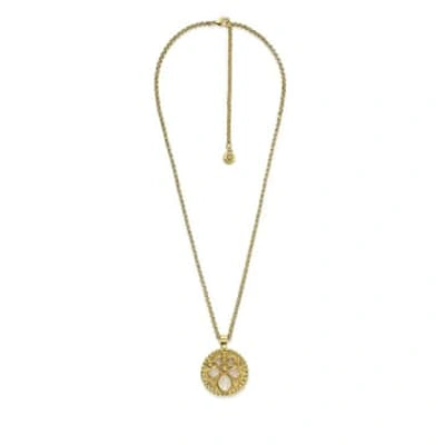 Goossens Cachemire Medallion Necklace In Gold