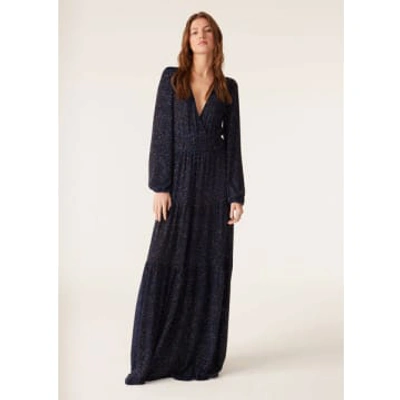bash blue dress Dahlia Eyelet Maternity & Nursing Dress | Navy - L main image 1